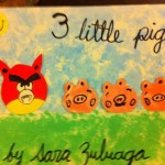 "Once upon a time, there were 3 little pigs and a big bad wolf"