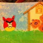 "The second little pig built a house of sticks"