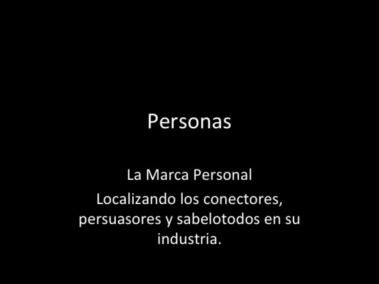 La "P" de "Personas"