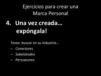 Ejercicio #4 - Exponer la Marca Personal