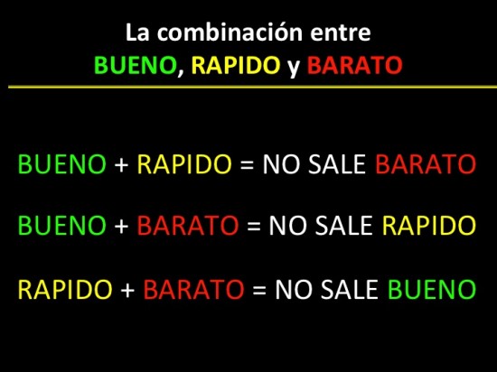 Sólo puede tomar 2 de las 3 opciones