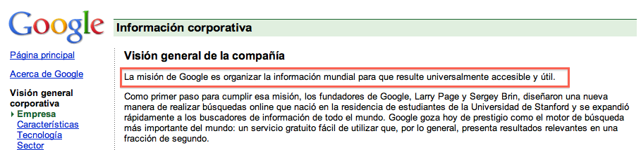 google-mision